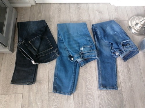 Mens 32x32 blue denim - x3., 32x32"