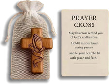 Prayer cross gift handmade - prayer,