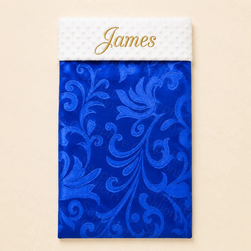Blue damask baby - damask, boys