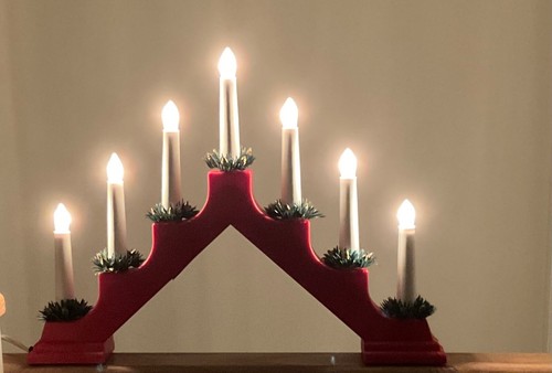 Christmas candle arch - candle,
