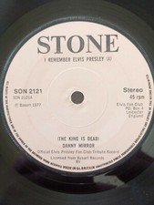 DANNY MIRROR - I REMEMBER ELVIS PRESLEY 1977 UK STONE 7" 45 SON 2121