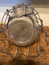 rare antique double ended minnow trap complete with wire cage