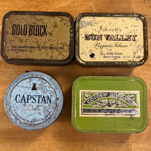 Vintage tobacco tins - vintage, players