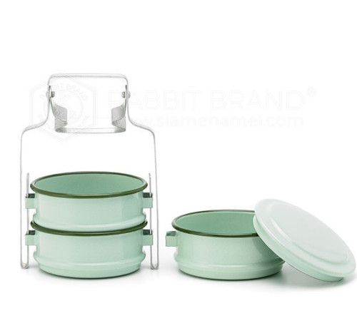 Lunch box food thai enamel - thai,