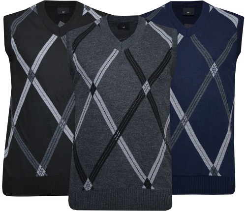 Mens diamond neck sleeveless - diamond,