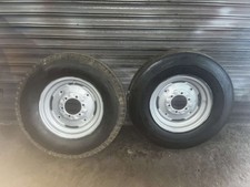 MARSHALL, LEYLAND OR FORD TRACTOR FRONT WHEELS AND TYRES, 7.50 x 16.