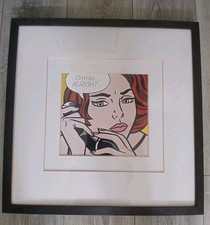Roy Lichtenstein 'Ohhh Alright' Lithograph Print 530 x 530 Framed & Double Mount