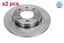 X2 PCS REAR BRAKE DISC ROTOS X2 PCS SET 11-15 523 0008 MEYLE I