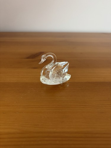 Vintage glass swan ornament