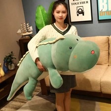 Large Soft Dinosaur / Crocodile Plush Toy – Long Cuddly Stuffed Animal for Kids