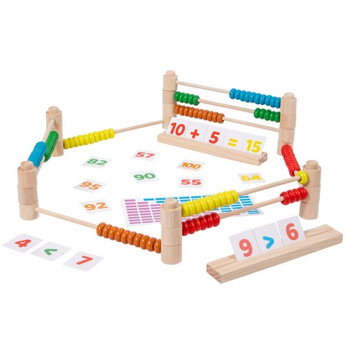 Abacus with number cards - with,