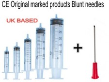 BBraun syringe + BLUNT sterile blister sealed needle CE marked ink 