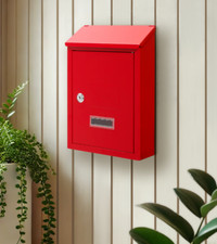 Post Box Red Wall Mounted