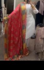 Pakistani Shawl Scarf Stole Sarong Charmuse Duppatta Mehndi Chunni Mirror Henna1