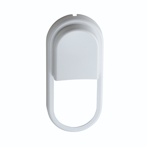 White eyelid bezel accessory - white,