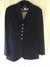 Lucinda Green dark navy show jacket size 14 75% wool