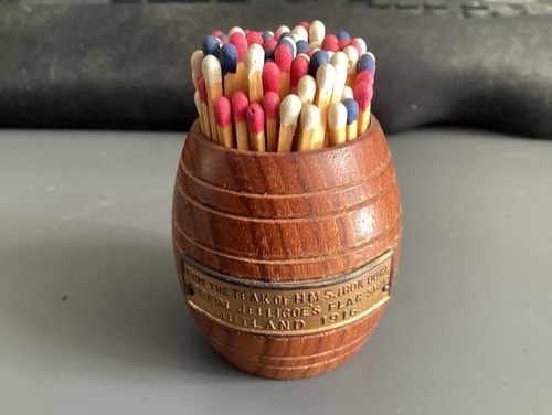 Vintage teak barrel match - vintage,