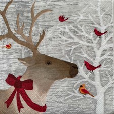 2 x cocktail paper napkins for