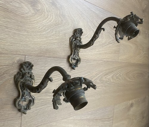 Antique pair french cast - pair,