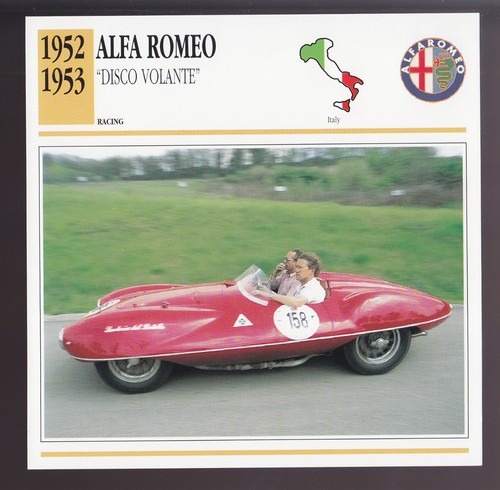 1952 1953 alfa - romeo, disco