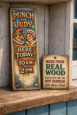 Punch and Judy Sign Victorian