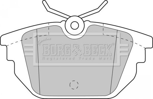 Borg beck bbp1867 - brake, pad
