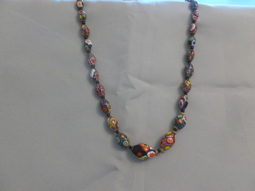 Vintage millefiori glass bead - vintage,