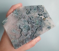 Moss Agate Crystal Slice
