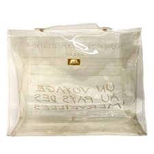 HERMES Kelly Clear PVC Handbag