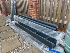 Box Guttering, 200mm x 150mm Aluminium Grey Powder Coated