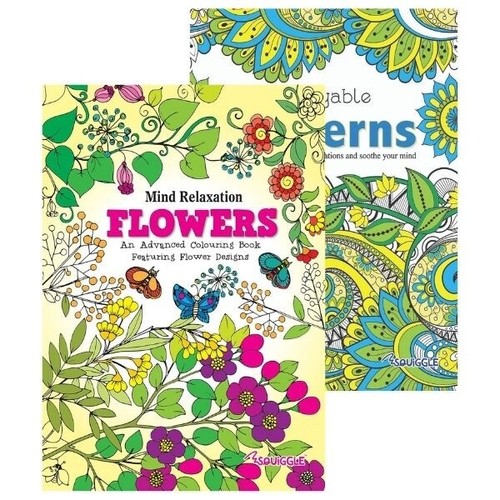 Adult colouring books - a4,