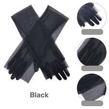 Sheer Gloves Long Short Mesh