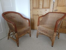 Rare Sirrom Cane 1920's Male & Female chairs  - excellent condition - SE152DU