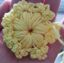 1X Handmade Crochet.  Yellow