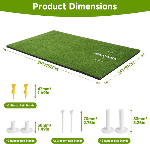 5x3ft premium synthetic turf - premium,