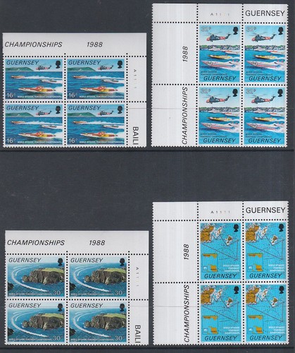 Guernsey 1988 mint mnh blocks - guernsey,