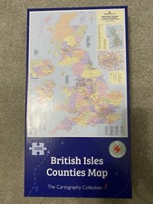 1000 Piece Jigsaw Puzzle Full Details British Isles County Map Perfect Gift Idea