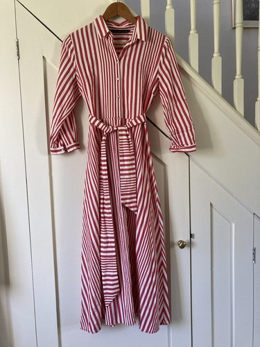 Zara red white striped dress - zara, &