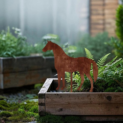 Horse garden stake - garden, animal