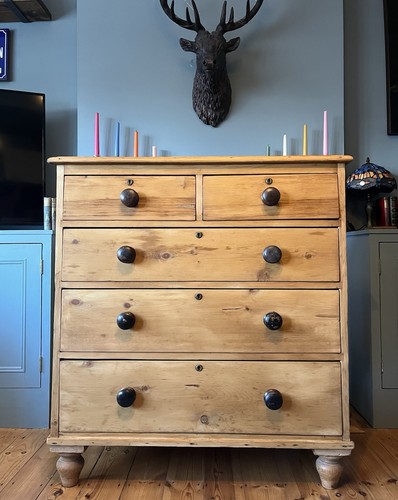 Large antique victorian pine - antique,
