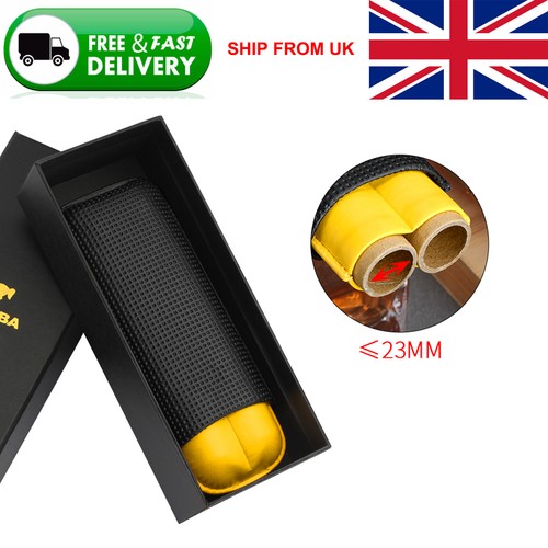 Yellow leather 2ct cigar - 2ct,