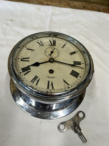 Vintage marine ships - ships, clock