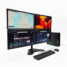 Quad Monitor PC Bundle i7-8700