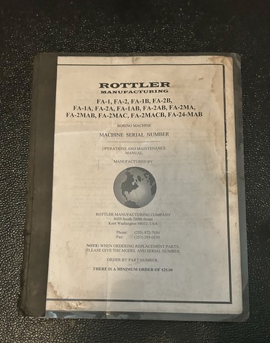 Vintage rottler boring machine - rottler,