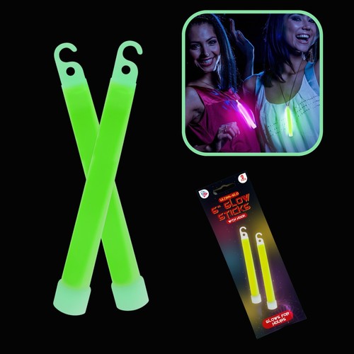 15cm glow sticks with hook - pe,