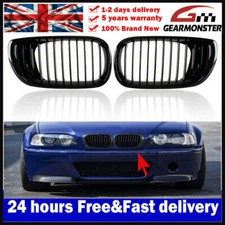 For BMW 3 Series E46 4D Touring Saloon Pre-Facelift Front Gloss Kidney Grille UK