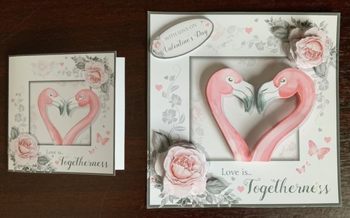 Handcrafted valentine card - 3d,