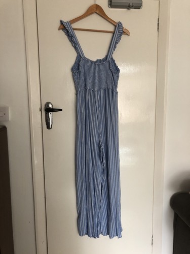 Blue whitestriped ruched - h&m, blue/whitestriped