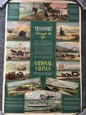 Transport Through The Ages National Savings Poster