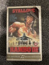 Rambo 3 Vhs Ex Rental Big Box
